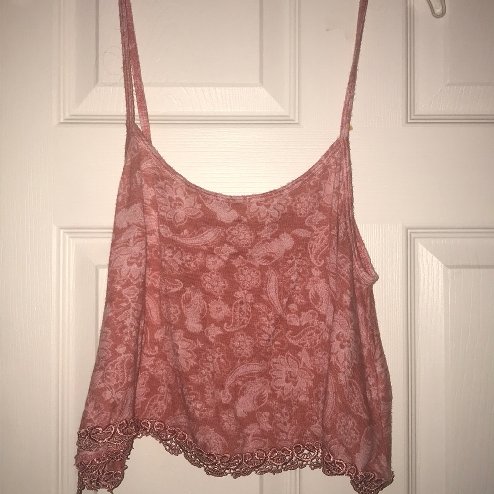 Pacsun/LA hearts peach crop top